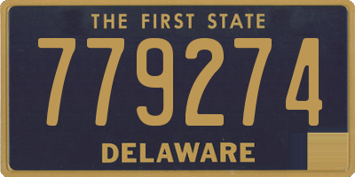 DE license plate 779274