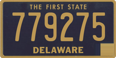 DE license plate 779275