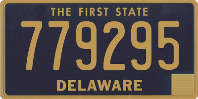 DE license plate 779295