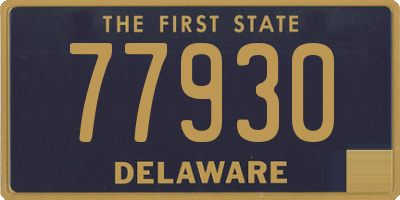 DE license plate 77930