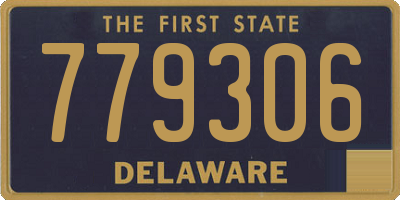DE license plate 779306