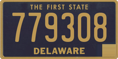DE license plate 779308