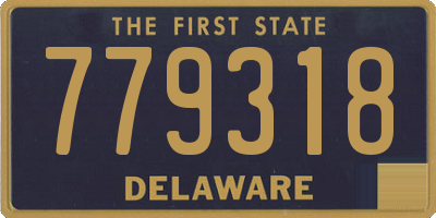 DE license plate 779318