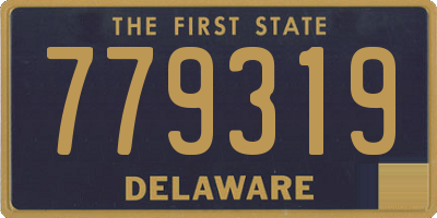 DE license plate 779319