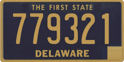 DE license plate 779321