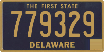 DE license plate 779329