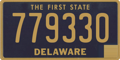 DE license plate 779330