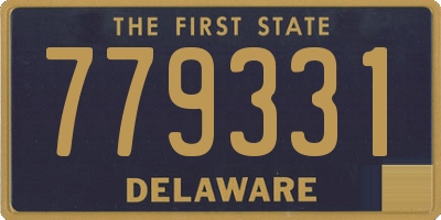 DE license plate 779331