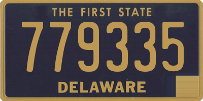 DE license plate 779335