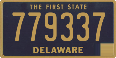 DE license plate 779337