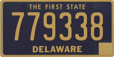 DE license plate 779338