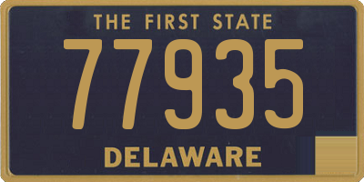 DE license plate 77935