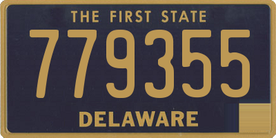 DE license plate 779355