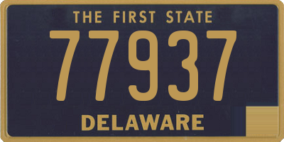 DE license plate 77937