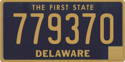 DE license plate 779370