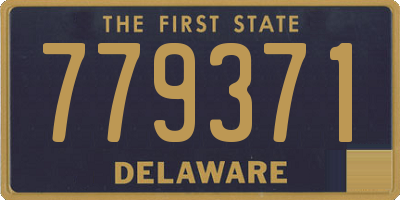 DE license plate 779371