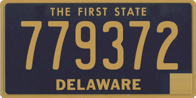 DE license plate 779372