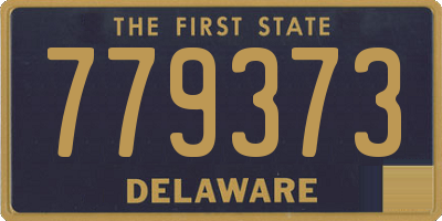 DE license plate 779373