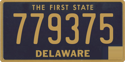 DE license plate 779375