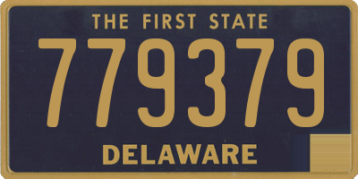 DE license plate 779379
