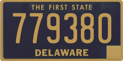 DE license plate 779380