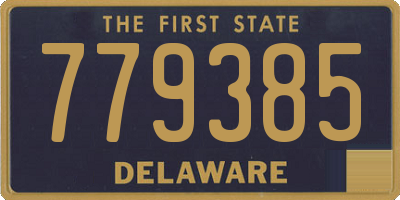 DE license plate 779385