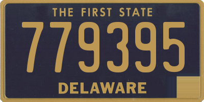 DE license plate 779395