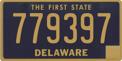 DE license plate 779397