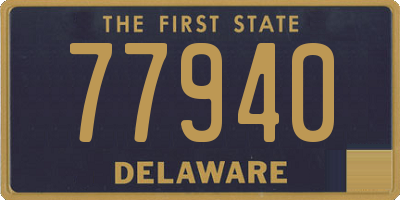DE license plate 77940
