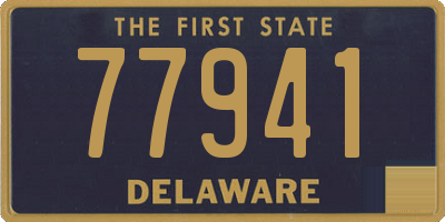 DE license plate 77941