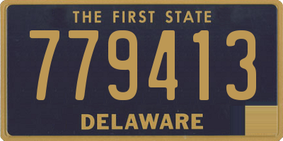 DE license plate 779413