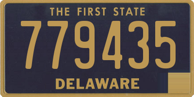 DE license plate 779435