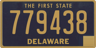 DE license plate 779438