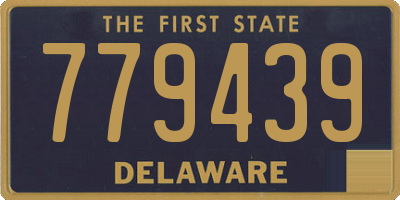 DE license plate 779439