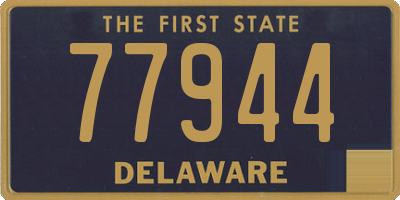 DE license plate 77944