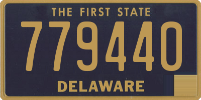DE license plate 779440