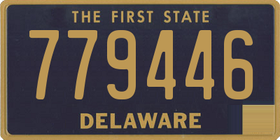 DE license plate 779446