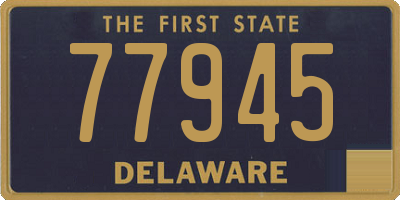 DE license plate 77945