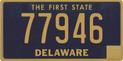 DE license plate 77946