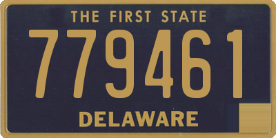 DE license plate 779461