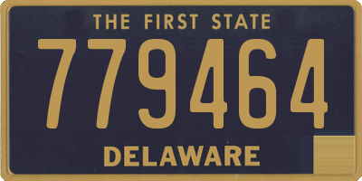 DE license plate 779464