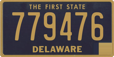 DE license plate 779476