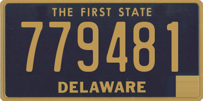 DE license plate 779481