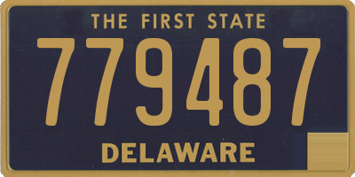 DE license plate 779487