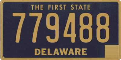 DE license plate 779488