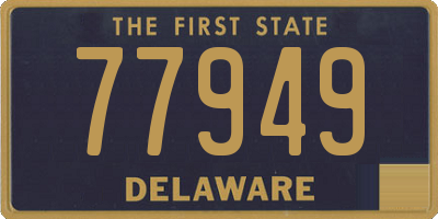 DE license plate 77949