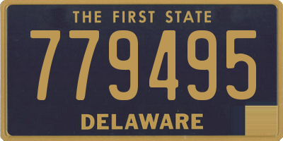 DE license plate 779495