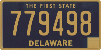 DE license plate 779498