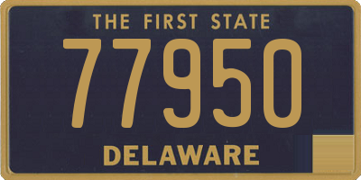 DE license plate 77950