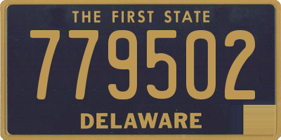 DE license plate 779502